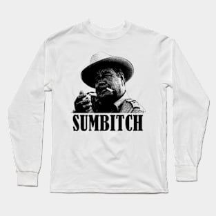 Sumbitch - Reynolds Vintage // Pencil Drawing Long Sleeve T-Shirt